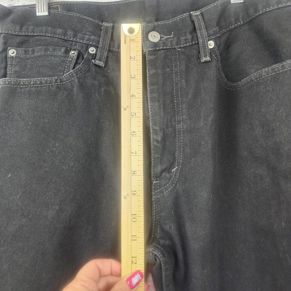 Levis 505 Jeans Mens 36x34 Straight leg Black classic Blokecore Bikercore - Picture 7 of 9